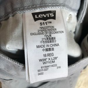 Levi 511 Slim Fit, size 28